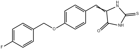 347371-08-8 (Z)-5-(4-((4-fluorobenzyl)oxy)benzylidene)-2-thioxoimidazolidin-4-one