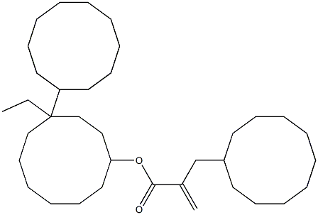 (3AS,4S,5S,7S,7AS)-5-乙基八氢-1H-4,7-亚甲基茚-5-甲基丙烯酸酯 结构式