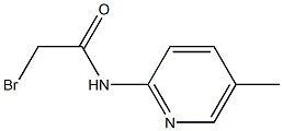 2-bromo-N-(5-methylpyridin-2-yl)acetamide Struktur