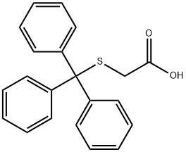 Acetic acid, [(triphenylmethyl)thio]- Struktur