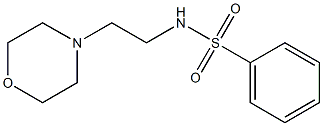 N-(2-morpholin-4-ylethyl)benzenesulfonamide Structure