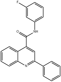 N-(3-fluorophenyl)-2-phenylquinoline-4-carboxamide Structure