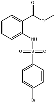 methyl 2-((4-bromophenyl)sulfonamido)benzoate Struktur