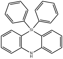 10,10-diphenyl-5,10-dihydrodibenzo[b,e][1,4]azasiline Struktur