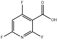 2,4,6-trifluoropyridine-3-carboxylic acid Struktur