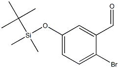 Benzaldehyde, 2-bromo-5-[[(1,1-dimethylethyl)dimethylsilyl]oxy]- Struktur