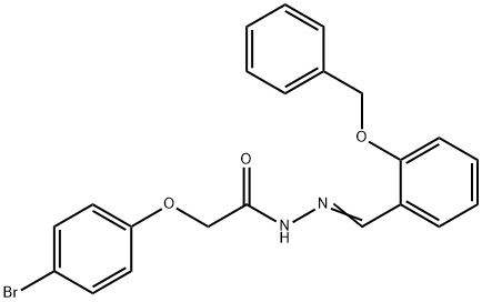 N'-[2-(benzyloxy)benzylidene]-2-(4-bromophenoxy)acetohydrazide Struktur