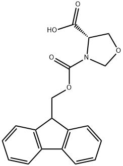 N-Fmoc-S-4-Oxazolidinecarboxylic acid Struktur