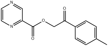 2-(4-methylphenyl)-2-oxoethyl pyrazine-2-carboxylate Structure