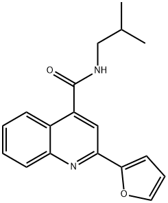 2-(furan-2-yl)-N-(2-methylpropyl)quinoline-4-carboxamide Struktur
