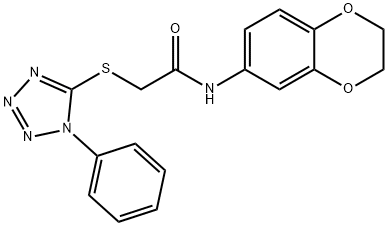 353500-82-0 N-(2,3-dihydro-1,4-benzodioxin-6-yl)-2-[(1-phenyl-1H-tetrazol-5-yl)sulfanyl]acetamide