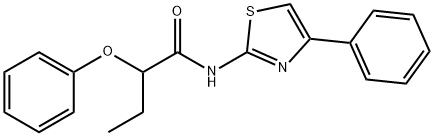 354140-40-2 2-phenoxy-N-(4-phenyl-1,3-thiazol-2-yl)butanamide