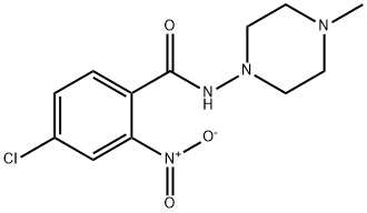 4-chloro-N-(4-methylpiperazin-1-yl)-2-nitrobenzamide Structure