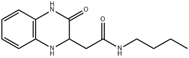 N-butyl-2-(3-oxo-1,2,3,4-tetrahydroquinoxalin-2-yl)acetamide Struktur
