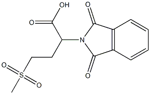 2-(1,3-dioxoisoindolin-2-yl)-4-(methylsulfonyl)butanoic acid Structure