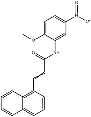 356100-42-0 N-(2-methoxy-5-nitrophenyl)-3-(1-naphthyl)acrylamide