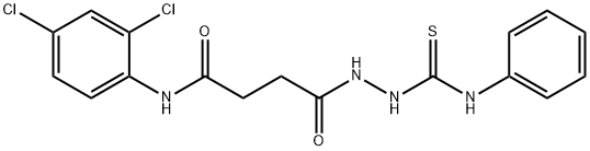 356565-27-0 4-[2-(anilinocarbonothioyl)hydrazino]-N-(2,4-dichlorophenyl)-4-oxobutanamide