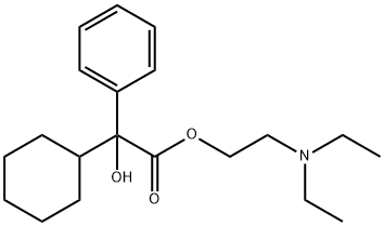 2-(diethylamino)ethyl 2-cyclohexyl-2-hydroxy-2-phenylacetate Structure