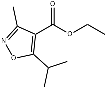 ETHYL 5-ISOPROPYL-3-METHYLISOXAZOLE-4-CARBOXYLATE 结构式