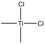 Dichlorodimethyl titanium Struktur