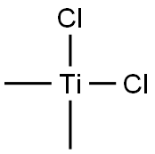 Dichlorodimethyl titanium Struktur