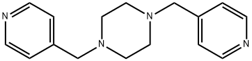 1,4-ビス(4-ピリジルメチル)ピペラジン 化学構造式