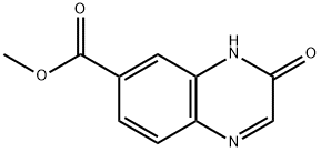 3,4-二氢-3-氧代-6-喹喔啉羧酸甲酯 结构式