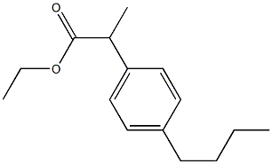 2-(4-丁基苯基)丙酸乙酯,3585-63-5,结构式