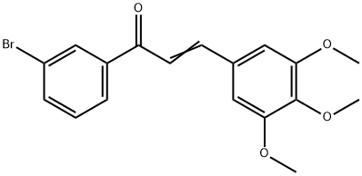 (2E)-1-(3-bromophenyl)-3-(3,4,5-trimethoxyphenyl)prop-2-en-1-one Structure