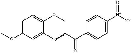 (2E)-3-(2,5-dimethoxyphenyl)-1-(4-nitrophenyl)prop-2-en-1-one Struktur