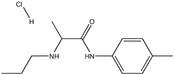 2-(propylamino)-N-(p-tolyl)propanamide hydrochloride Struktur