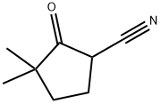 3,3-Dimethyl-2-Oxo-Cyclopentanecarbonitrile Struktur