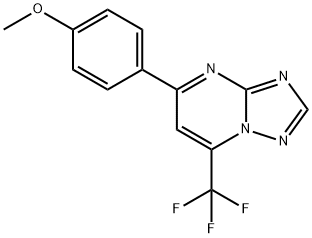 5-(4-甲氧基苯基)-7-(三氟甲基)[1,2,4]三唑并[1,5-A]嘧啶, 361368-95-8, 结构式