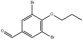 3,5-双溴-4-丙氧基苯甲醛 结构式