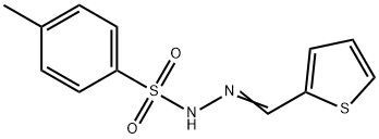 Benzenesulfonic acid,4-methyl-, 2-(2-thienylmethylene)hydrazide Structure