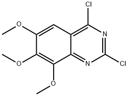 2,4-dichloro-6,7,8-trimethoxyquinazoline Struktur