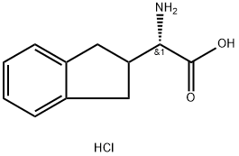 S-茚满基甘氨酸盐酸盐, 368876-02-2, 结构式