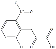 Benzenepropanoic acid,2-chloro-6-nitro-a-oxo- Structure