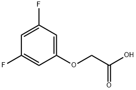 2-(3,5-二氟苯氧基)乙酸, 370-02-5, 结构式