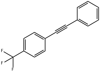 Benzene, 1-(phenylethynyl)-4-(trifluoromethyl)- Structure
