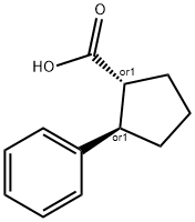 Trans-2-Phenyl-cyclopentanecarboxylic acid Struktur
