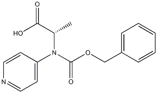 N-CBZ-(4-吡啶基)-R-丙氨酸, 37535-54-9, 结构式