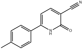 6-(4-methylphenyl)-2-oxo-1,2-dihydropyridine-3-carbonitrile Struktur