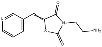377769-59-0 3-(2-氨基乙基)-5-(吡啶-3-基亚甲基)-1,3-噻唑烷-2,4-二酮