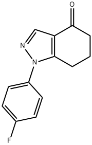 1-(4-fluorophenyl)-6,7-dihydro-5H-indazol-4-one 化学構造式
