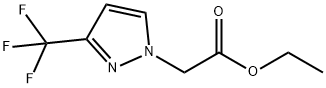 2-(3-(三氟甲基)-1H-吡唑-1-基)乙酸乙酯 结构式