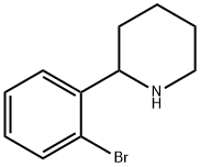 2-(2-溴苯基)哌啶 结构式