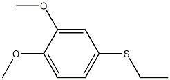 4-ethylsulfanyl-1,2-dimethoxybenzene Structure