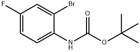 (2-ブロモ-4-フルオロフェニル)カルバミン酸TERT-ブチル 化学構造式