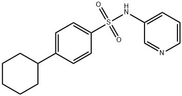 4-cyclohexyl-N-(pyridin-3-yl)benzenesulfonamide